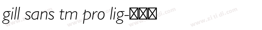 gill sans tm pro lig字体转换
